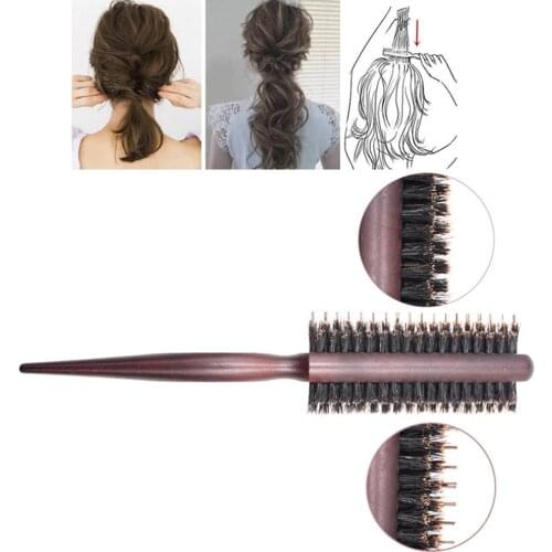Professional Salon Teasing Back Hair Brushes Wood Slim Line Comb Hairbrush Extension Hairdressing Styling Tools DIY Kit