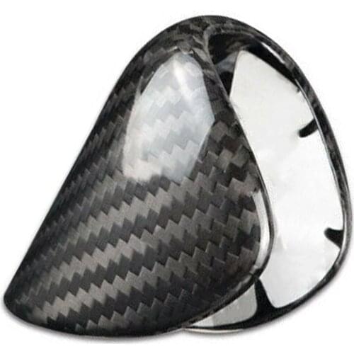 Car Black Carbon Fiber Gear Shift Knob Shifter Head Cover Trim Fit For Lexus ES300h ES350 GS200t GS350 GS450h NX200t NX300h RC