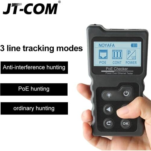 Brand New Ethernet CAT5 CAT6 LAN Network Cable PoE Switch Tester Detector NF-488 LCD Display Network Cable Tester Network Tools