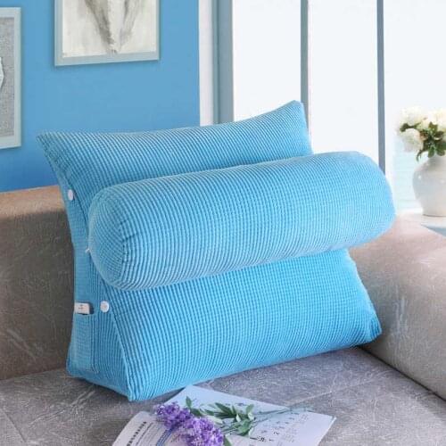 Trigonal Bed Sofa Reading Backrest Cushion Bed Office Chair Lumbar Rest Pillow Back Support Pillow