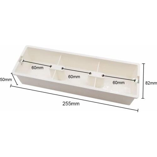 High Quality Triple Secret Stash Wall Mount Switch Junction Box 255*82*50mm for 86 Type Wall Switches and Sockets