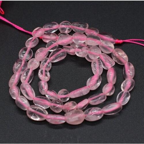 Top Quality Natural Stone Beads Rose Quartzs Loose Crystal Bead for Jewelry Making Handmade Bracelet Necklace Gifts