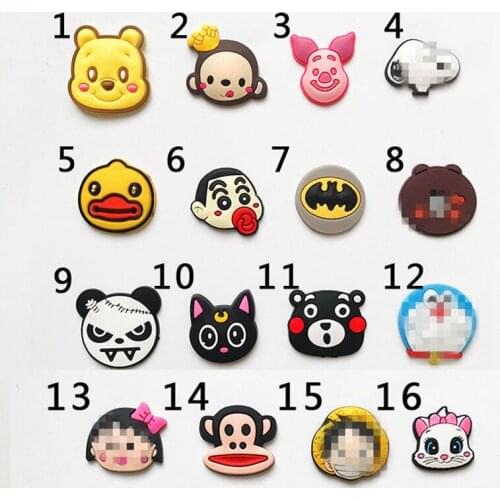 10pcs Cartoon character silicone patch phone case handmade DIY accessories creative mobile phone pendant cartoon plane patch
