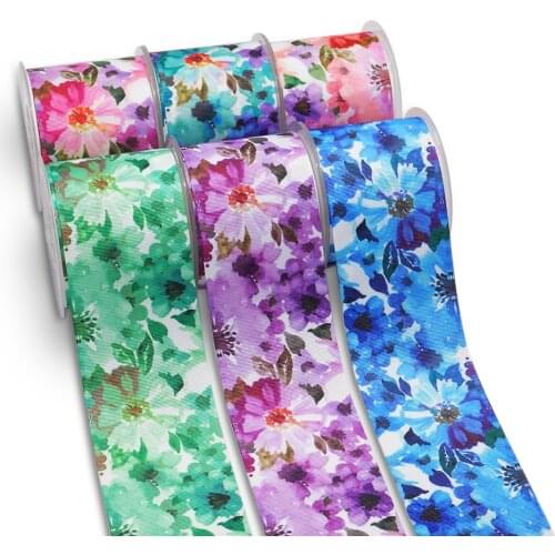 10 Yards 3inch 75mm Cartoon Printing Grosgrain Ribbon For Hair Bows DIY Crafts Handmade Accessories 57360