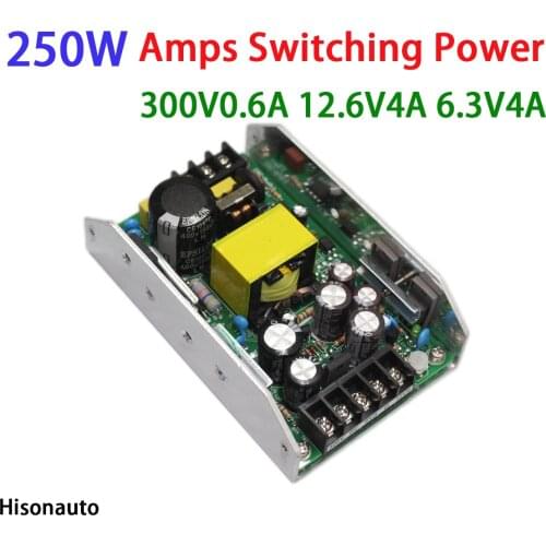 250W tube power amplifier Amps Switching power supply DC 300V0.6A 12.6V4A 6.3V4A