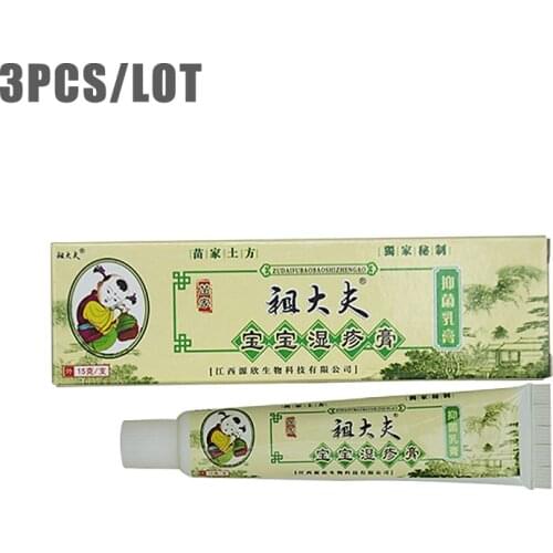 3 pieces per lot Original zudaifu child Skin Conditions Effective Remove Psoriasis Eczema Peeling without retail box