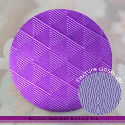 Right Angle Stripe Pattern Acrylic Cake Decorating Rolling Pins