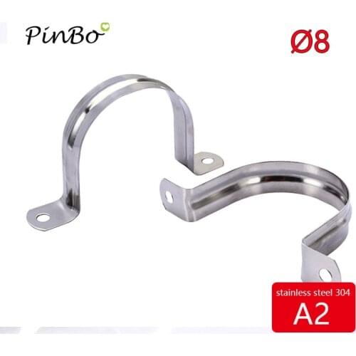Free shipping 5pcs Dia M8,M5,M6,all size Stainless Steel 304 Worm Drive Hose pipe saddle U clamps - Fuel Pipe Tube Clips water