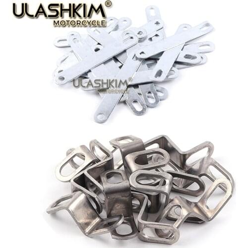 Free Shipping universal Motorcycle Exhaust Escape Muffler Install holder Support Contact Link Pipe Holder