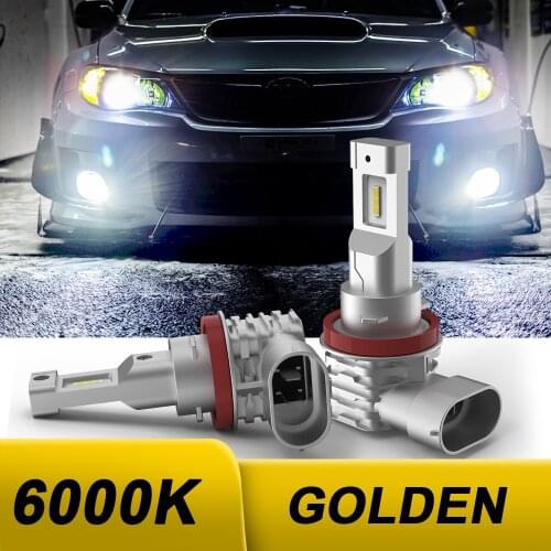 BMTxms 2Pcs 9006 HB4 LED Headlamp H8 H11 Car CSP Led Headlight Bulb H10 Auto Lamp HB3 9005 For BMW Renault Hyundai 6000K Amber