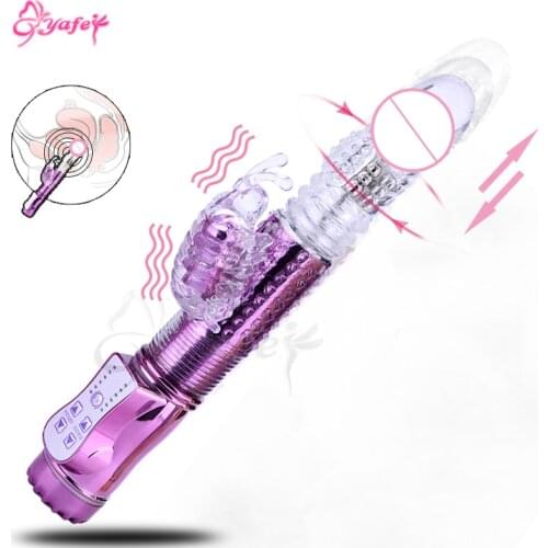 Large Dildo Rabbit Vibrator G-Spot Stimulator Masturbator for Women Vagina Clitoris Realistic Double Vibrating Erotic Sex Toys
