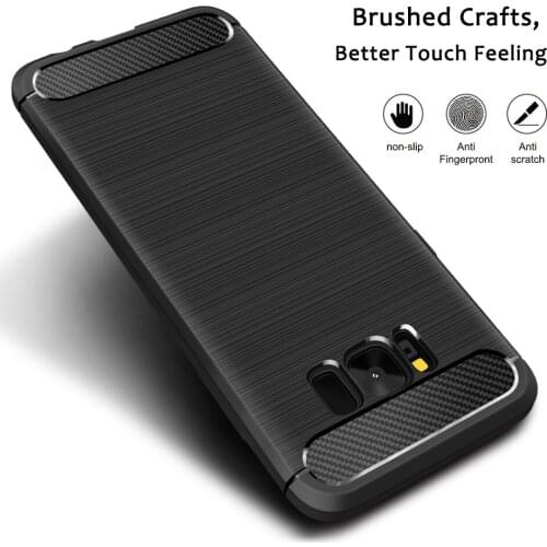 Case for Samsung Galaxy S8 TPU Silicone Luxury Phone Cases 360 Degree Full Cover Protection Case for Samsung Galaxy S8 Plus