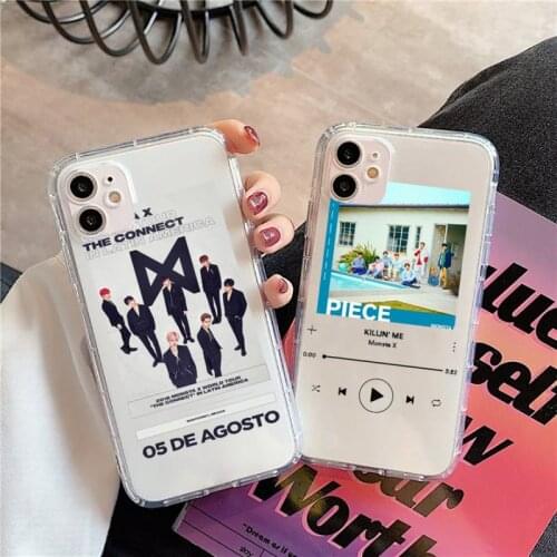 Monsta x Phone Case Transparent soft For iphone 5 5s 5c se 6 6s 7 8 11 12 plus mini x xs xr pro max