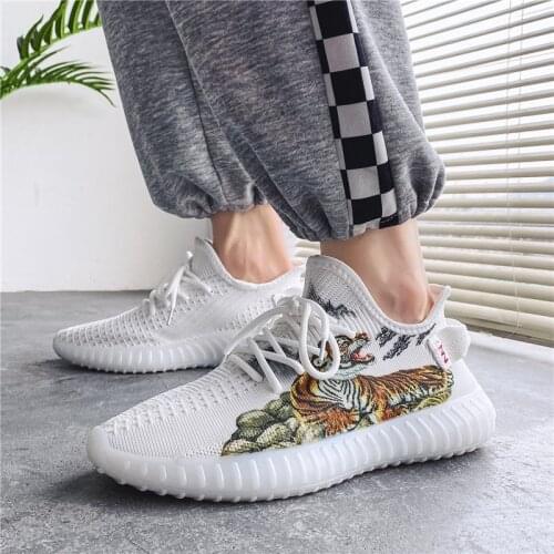 2021 Mens Sneaker Male air force Landscape Pattern Hand Drawn Men Shoes Casual Vulcanized Shoes Summer Sneakers Fashion