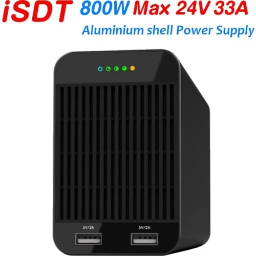 NEW ISDT SP2433 800W Smart Control power w/ LED USB Charging for RC Models Rc battery