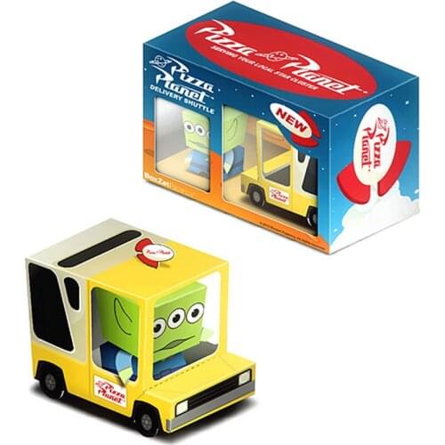 Pizza Planet Van Car Box Cubee Ornaments Folding Cute 3D Paper Model Papercraft DIY Kids Adult Handmade Craft Toys ER-039