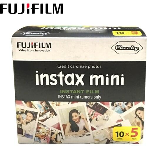 Fujifilm Instax Mini Film White Edge 50 Sheets Fuji Instax Mini LiPlay 11 9 8 7s 70 90 SP-2 LINk Instant Camera Photo Film Paper