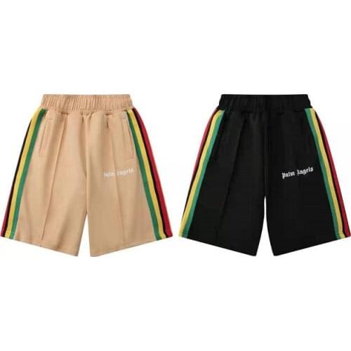 Palm Angels 22SS Letters Logo Mens and Womens Couple Letters Printed Casual Fashion Casual Shorts couple beach shorts