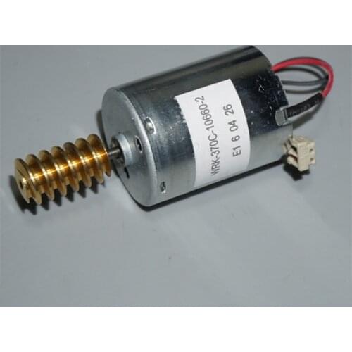 Precision 370-10660 Motor with Worm, Carbon Brush, 12-24V Micro Low Speed Mute Motor Wear-resistant Long Life 370 Motor