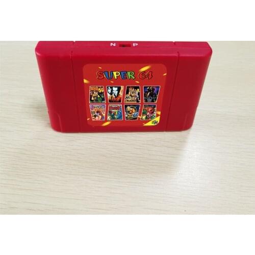 Super 64 Bit Retro 340 in 1 Game Card For N64 Video Game Console Region Free NTSC and PAL Game Cartridge