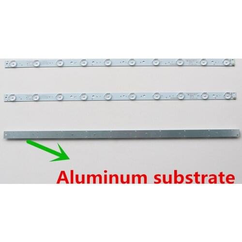 6Pieces/lot for 32 inch LCD TV LED backlight strip LED universal lamp strip aluminum substrate 10 lamp 100%NEW 56.6CM