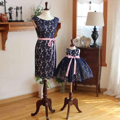 Mother and Daughter Evening Dresses family matching clothes party Family Look Dress Matching Outfits with Baby Girl Clothes