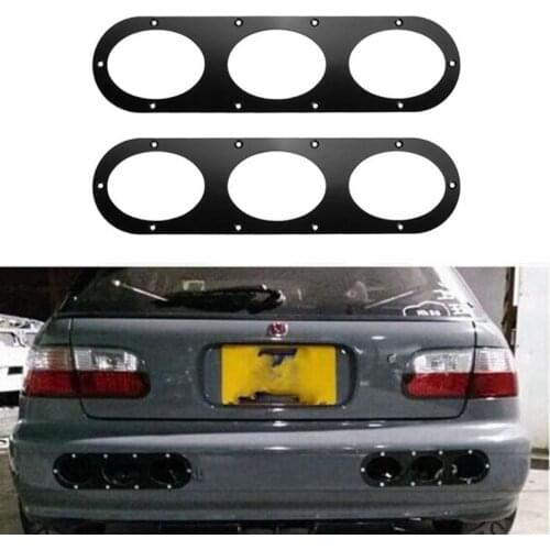 VODOOL 2pcs Universal Car Rear Bumper Race Air Diversion Diffuser Panels Exterior Mouding Auto Vehicle Accessory Car Styling