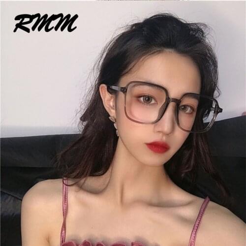 High-quality Unisex large frame glasses square Plain glasses Optical Spectacle Anti blue light Computer glasses