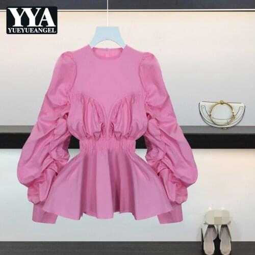 YueYueAngel Pink Blouses