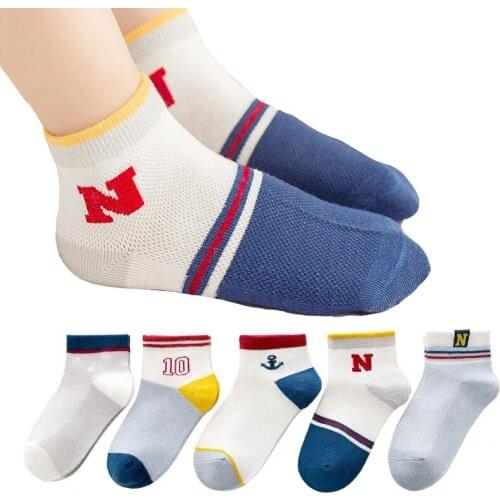 10 pieces/lot 5 pair Lovely Baby Socks Girl Dinosaur Star Skarpetki Boy Knit Cotton Soft Newborn Sock Kids