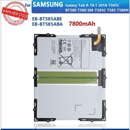 100% Genuine EB-BT585ABE New Battery For Samsung Galaxy Tablet Tab A 10.1 2016 T580 SM-T585C T585 T580N 7800mAh Tablet Batteries