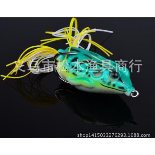 100pcs/lotLure 0.44OZ 12.56g classic frog Fishing Bait lures 2.2" 5.5cm SwimBait dw-1289a8 blackfish Lure