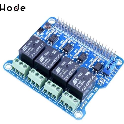 4-Channel raspberry pi relay Shield Module extension board for Raspberry Pi A+/B+/2 B/3B