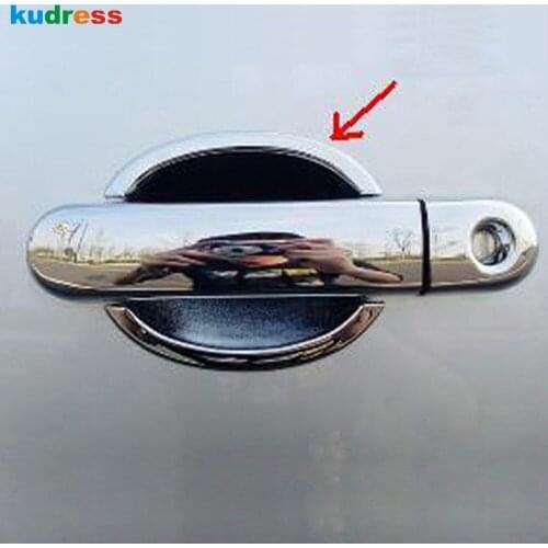 Fit for Skoda Octavia 2005 2006 2007 2008 2009 2010 2011 2012 Second Generation ABS Chrome Door Handle Bowl Cup Cover Trim