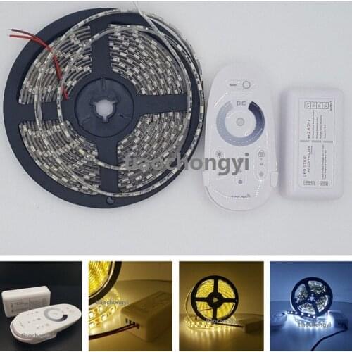 5050 DC12V white LED strip light +2.4G RF Single Color Dimmable Touch controller