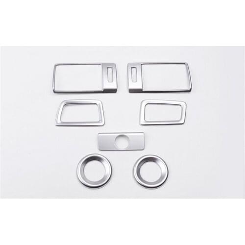 7pcs Interior Decoration Cover Trim ABS Chrome For Honda Accord 9th 2013-2015 Car Air Condition Outlet Speaker Styling