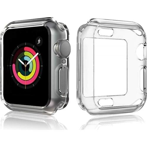 Watchcase for apple watch series 5 40mm 44mm Clear Soft TPU Protective Case Bumper for iwatch Apple Watch series 4 cover