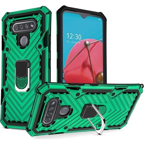 For LG K31 K51 Case Shockproof Armor Magnetic Car Holder Ring Back Cover for LG Stylo 6 Aristo 5 Harmony 4 Phone Cases