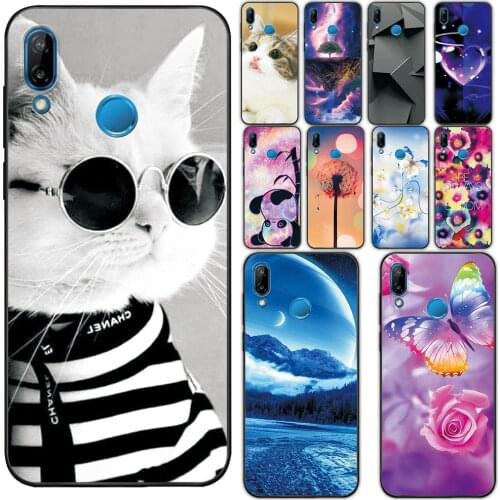 For Huawei P20 Lite Case 5.84 inch Fundas on Huawei P20 Lite Cartoon Back Cover For Huawei P20 Lite Soft TPU Silicone Phone Case
