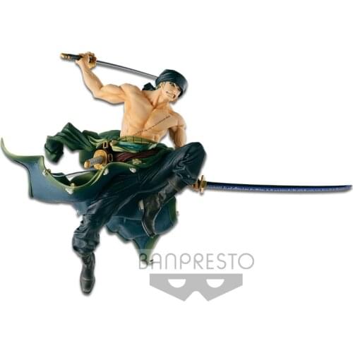 Cuteanime 100% Original Banpres Onepiece Figure Roronoa Zoro BWFC Figure PVC Action Model Toys Anime