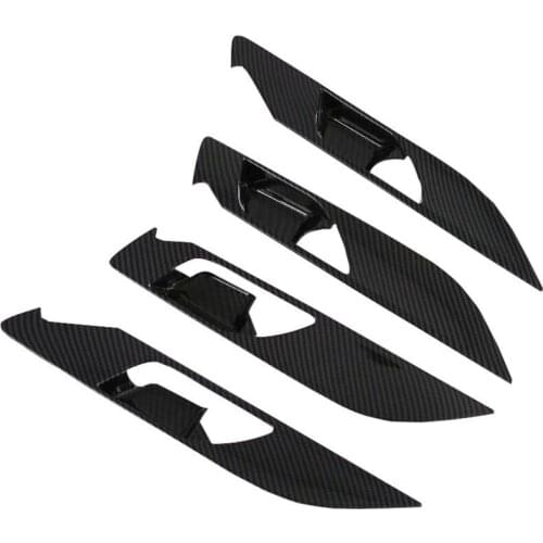 For Hyundai Creta Ix25 2020 Car Inner Door Handle Cover Trim Insert Bezel Frame Carbon Fiber Interior Accessories