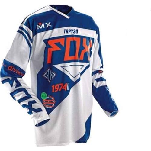 Mens team jersey Mountain maillot Off Road MTB DH Bike cycling Jersery Motocross Jersey Breathable Quick Dry