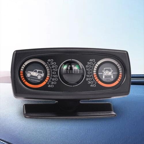 Car Inclinometer Compass Multifunction Car Inclinometer Slope Measure Inclination Tool Vehicle Interior Decoration Accessories