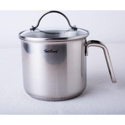 1.5 Quart 18/10 Stainless Steel Saucepan With Pour Spout, Mini Milk Pan With Spout - Perfect For Boiling Milk, Sauce, Gravies