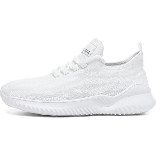 Unisex High Quality Men Flying Woven Breathable Sneakers Big Size Trendy Sneakers Lightweight Running Shoes