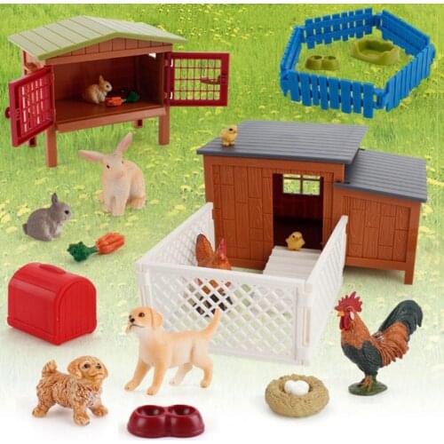 Chicken Nest Figurine Exquisite Lovely Educational Farm House Poultry Model Figure for Gift