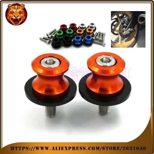 Motorcycle Aluminum Swingarm Spools Slider Stand Screw 0.393 inch For KTM 690 990 SUPERMOTO R SUPER DUKE 1190 ADV/R accessories
