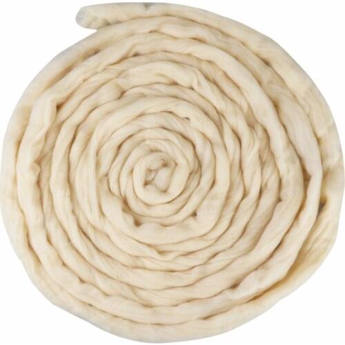 Natural Roving Wool Roving Fiber Spin Felt Crafts Needle Felting 200g (Galatea)