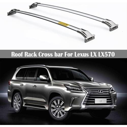 Stainless steel Roof Rack For Lexus LX LX570 2016-2021 Rails Bar Luggage Carrier Bars top Cross bar Rack Rail Boxes