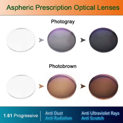New 1.61 Super Tough Photochromic Digital Free-form Progressive Lenses